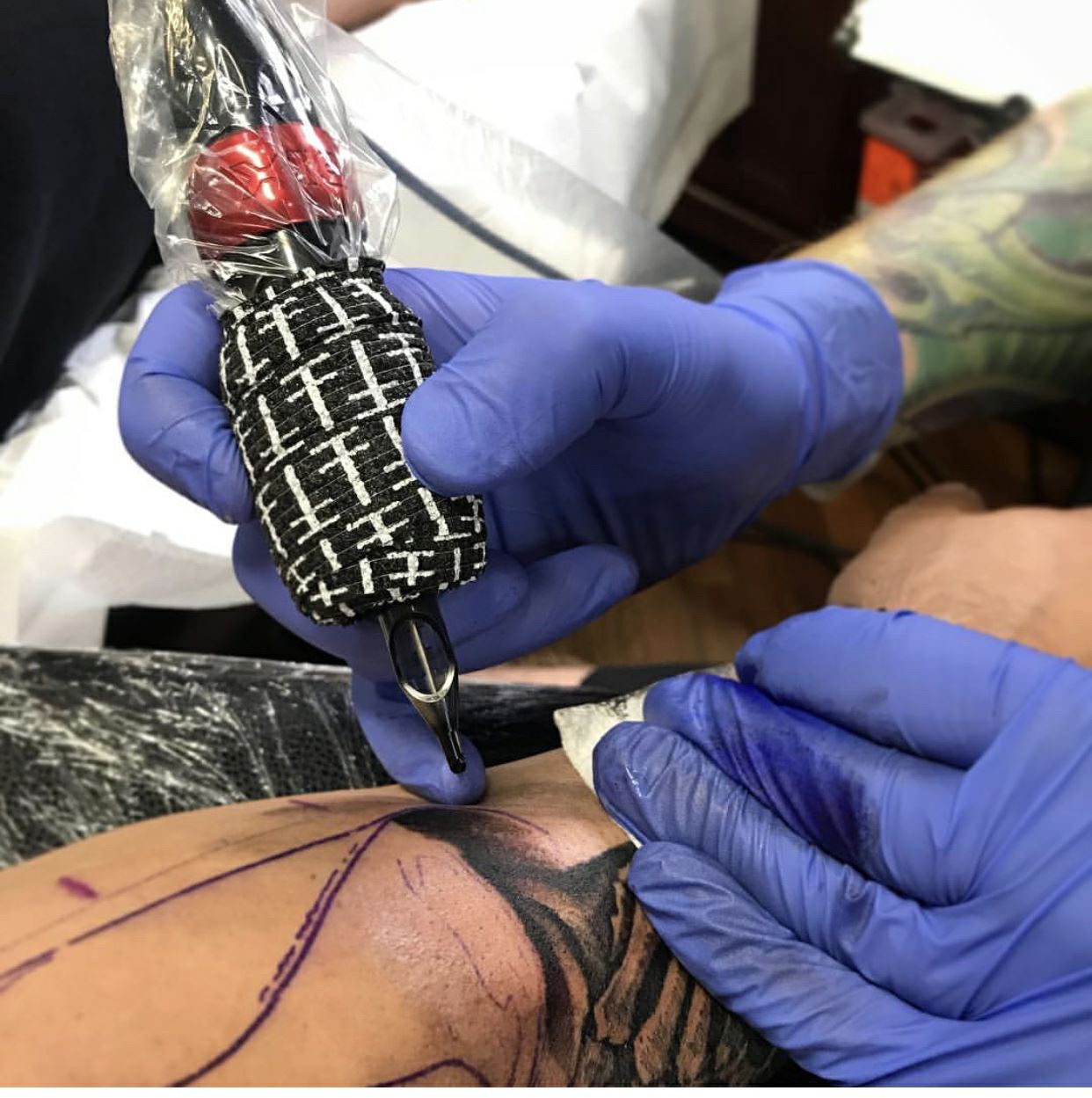 Ang self-adhesive bandage tattoo machine grip wrap tape